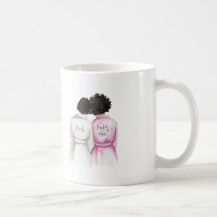 BLANK BACK Mug Black Bob Bride Dk Curls Maid of H