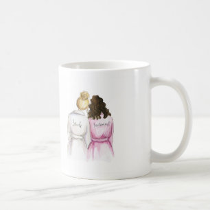 BLANK BACK Mug Blonde Bun Bride Br Curls Bm