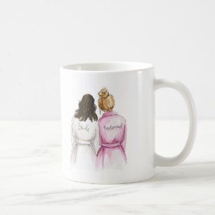 Blank Back Mug Brunette Bride Dk Blonde Bm