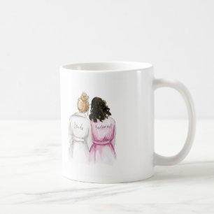 BLANK BACK Mug Dk Bl Bun Bride Dk Br Curls BM