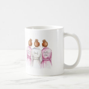 BLANK BACK Mug Red Bun Bride Red Bun Maids