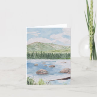 Blank Baxter State Park Watercolor Note Card