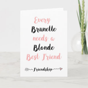 Blank Best Friend Quote Greeting Card