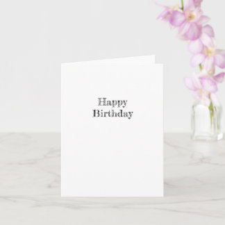 Blank Birthday Card