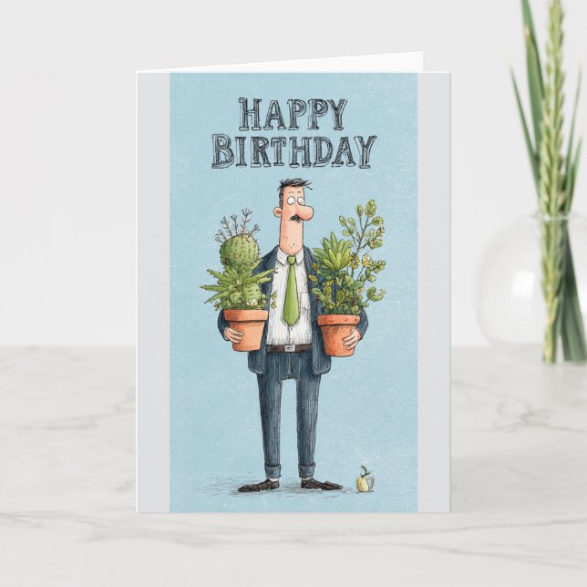 Blank Birthday  Holiday Card (Front)