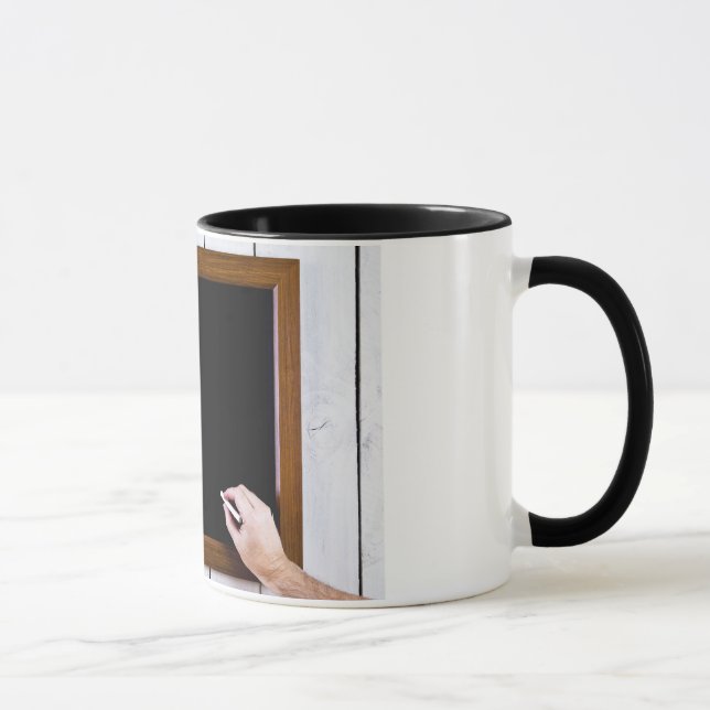 Blank blackboard, add your text mug (Right)