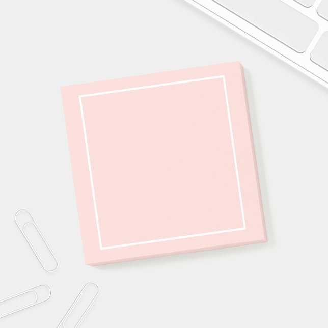 Blank Blush Pink and White Post-it Notes (Creator Uploaded)