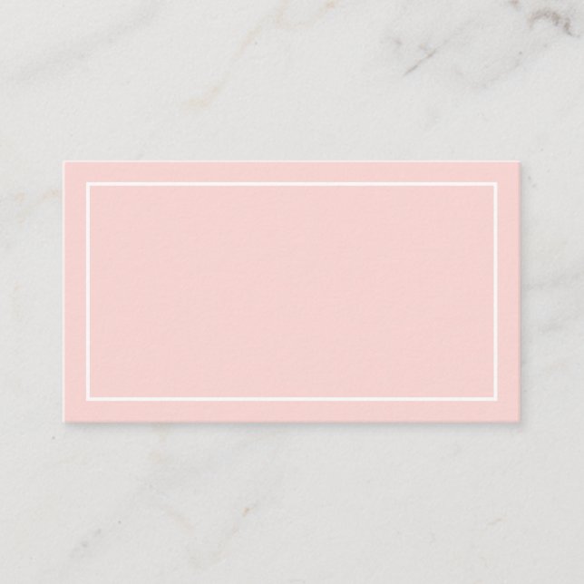 Blank Blush Pink Wedding Advice and Wishes (Front)