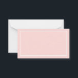 Blank Blush Pink Wedding Advice and Wishes<br><div class="desc">Blank Blush and White Wedding Wedding Advice and Wishes Card
featuring white rectangle border on blush pink background.
Also perfect as wedding place cards,  business cards and more.

Click on the customise it button to personalise the design by choosing background colour you like.</div>