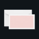 Blank Blush Pink Wedding Advice and Wishes Card<br><div class="desc">Blank Blush and White Wedding Wedding Advice and Wishes Card
featuring white rectangle border on blush pink background.
Also perfect as wedding place cards,  business cards and more.

Click on the customise it button to personalise the design by choosing background colour you like.</div>