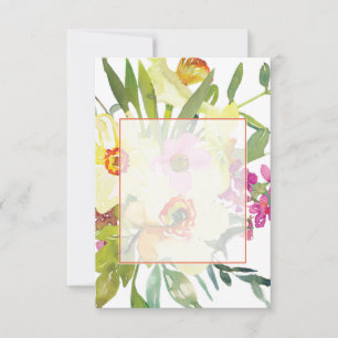 Blank budget Elegant daffodils wedding Invitation