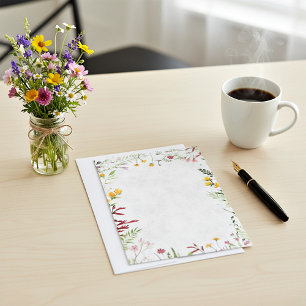 Blank Budget Garden floral wedding  Invitation