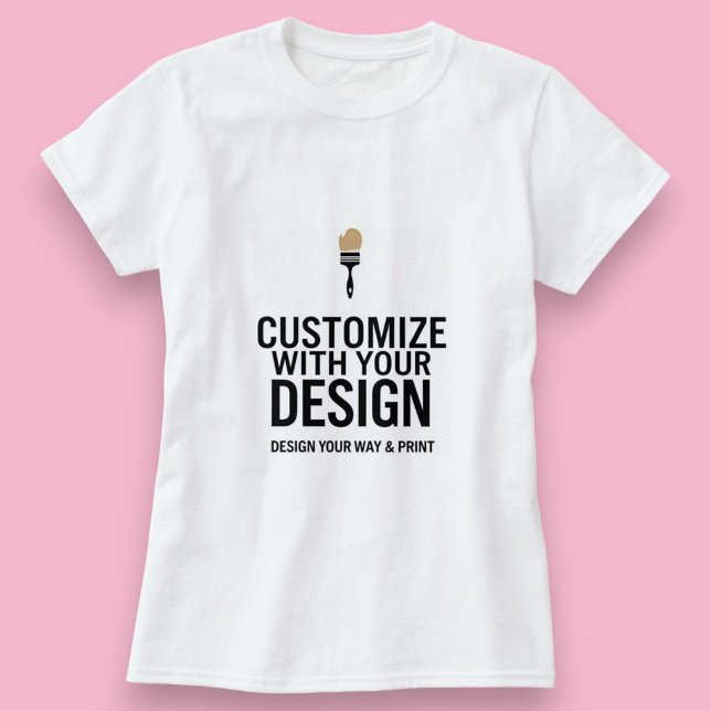 Blank Business Corporate Customisable Simple  T-Shirt (Creator Uploaded)