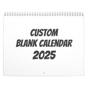 Blank Calendar 2025 With Holidays