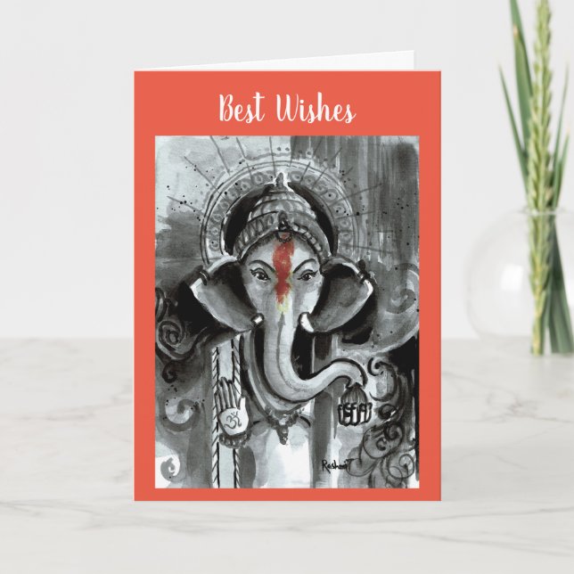 Blank Card - Aashirwad Ganesha  (Front)