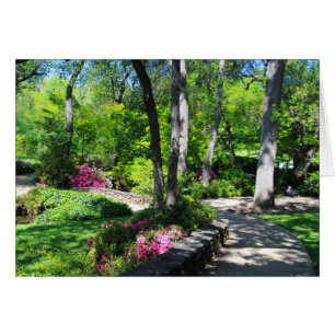 Blank Card, Botanical Garden Path