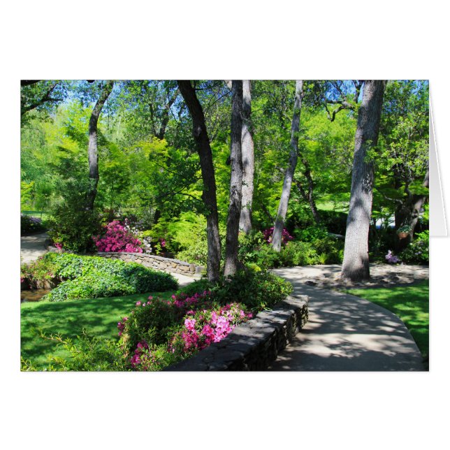 Blank Card, Botanical Garden Path (Front Horizontal)