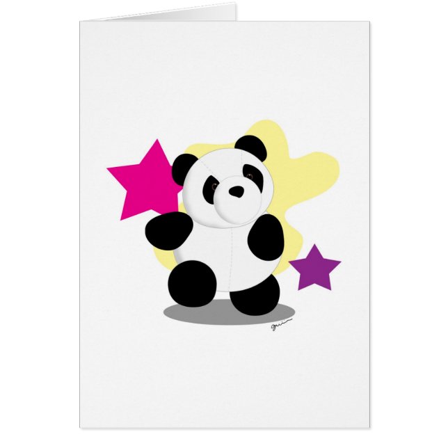 Blank Card - Dancing Panda (Front)