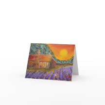 Blank Card Lavender in Provence