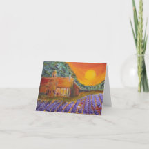 Blank Card Lavender in Provence