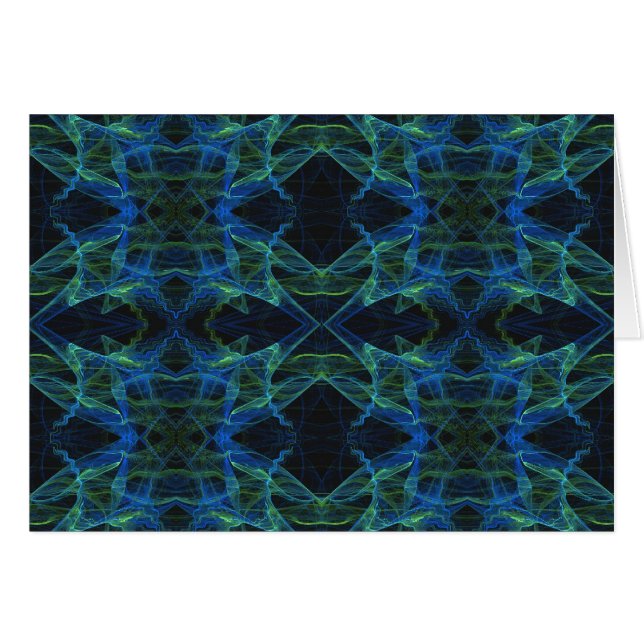 Blank Card with Fractal Background (Front Horizontal)