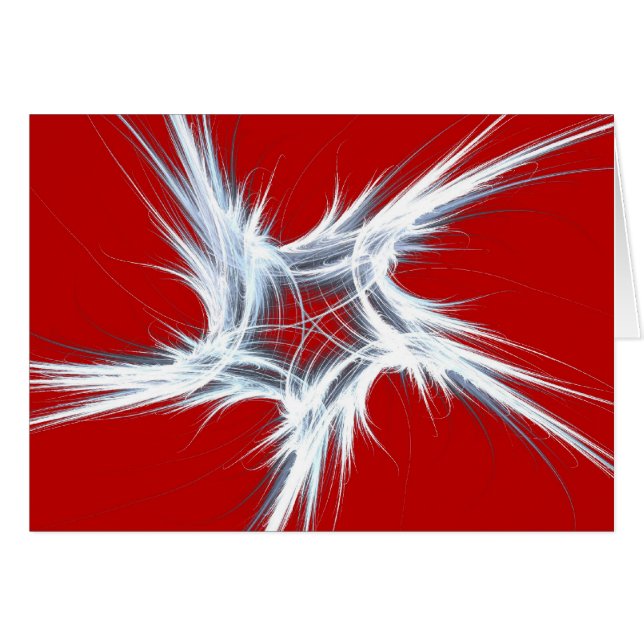 Blank Card with Fractal Design Background (Front Horizontal)