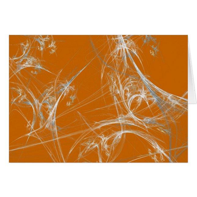 Blank Card with Fractal Spider Web Background (Front Horizontal)