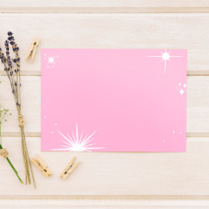 Blank Celestial Starlight Affirmation/Quote  Thank You Card