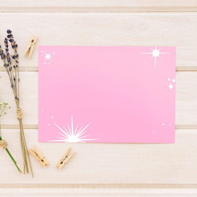 Blank Celestial Starlight Affirmation/Quote  Thank You Card (Creator Uploaded)