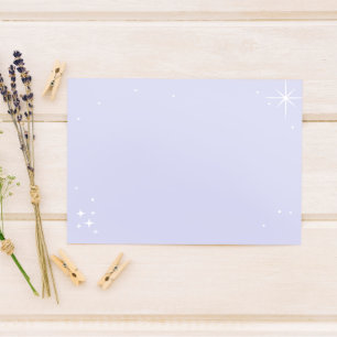 Blank Celestial Starlight Affirmation/Quote Thank You Card