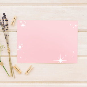 Blank Celestial Starlight Affirmation/Quote Thank You Card