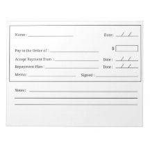 Blank Check - Affirmation - Notepad