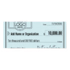 Blank Check for Sweepstakes & Awards