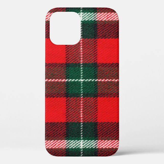 Blank chequered fabric texture, background with co Case-Mate iPhone case (Back)