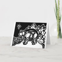 Blank Christmas Card - Bear