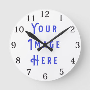 Blank clock 7: add your image