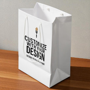 Blank Company Branded Custom Personalised  Medium Gift Bag