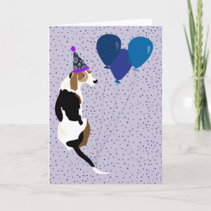 Blank Coonhound Birthday card