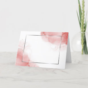 Blank Coral Rose Silver Abstract Program