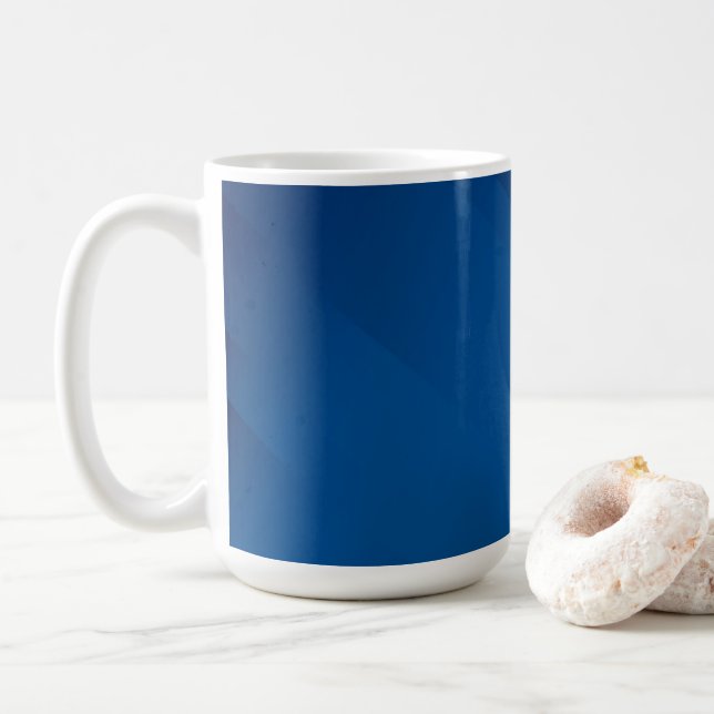 BLANK CREATE YOUR OWN BLUE MUG (With Donut)