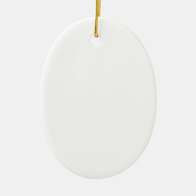 Blank "Create your Own" Ceramic Tree Decoration (Front)
