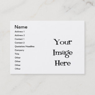 BLANK - CREATE YOUR OWN CUSTOM GIFT BUSINESS CARD