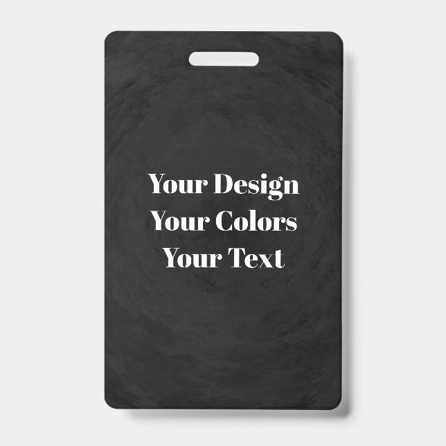 Blank - Create Your Own Custom ID Badge (Front)