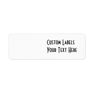 BLANK - CREATE YOUR OWN CUSTOM RETURN ADDRESS LABEL
