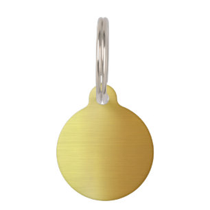 BLANK CREATE YOUR OWN GOLD PET ID TAG