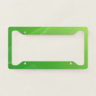 BLANK CREATE YOUR OWN GREEN LICENSE PLATE FRAME