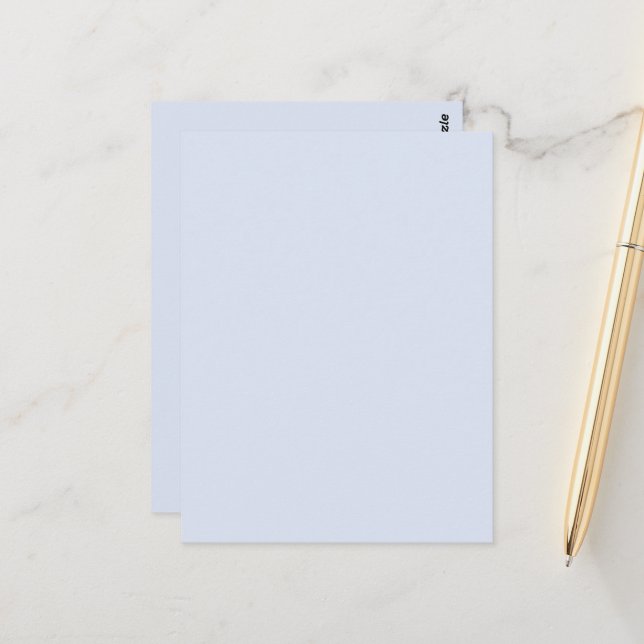 Blank Create Your Own Paper Postcard (Front/Back In Situ)