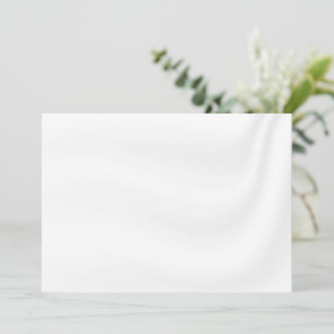 BLANK CREATE YOUR OWN WHITE SATIN INVITATION