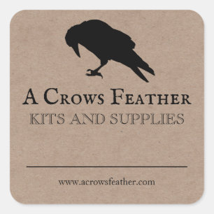 Blank Crow Spell Herb Crystal Product Labels