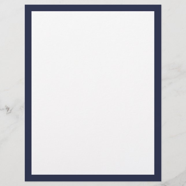 Blank Custom Colour Custom Letterhead (Front)